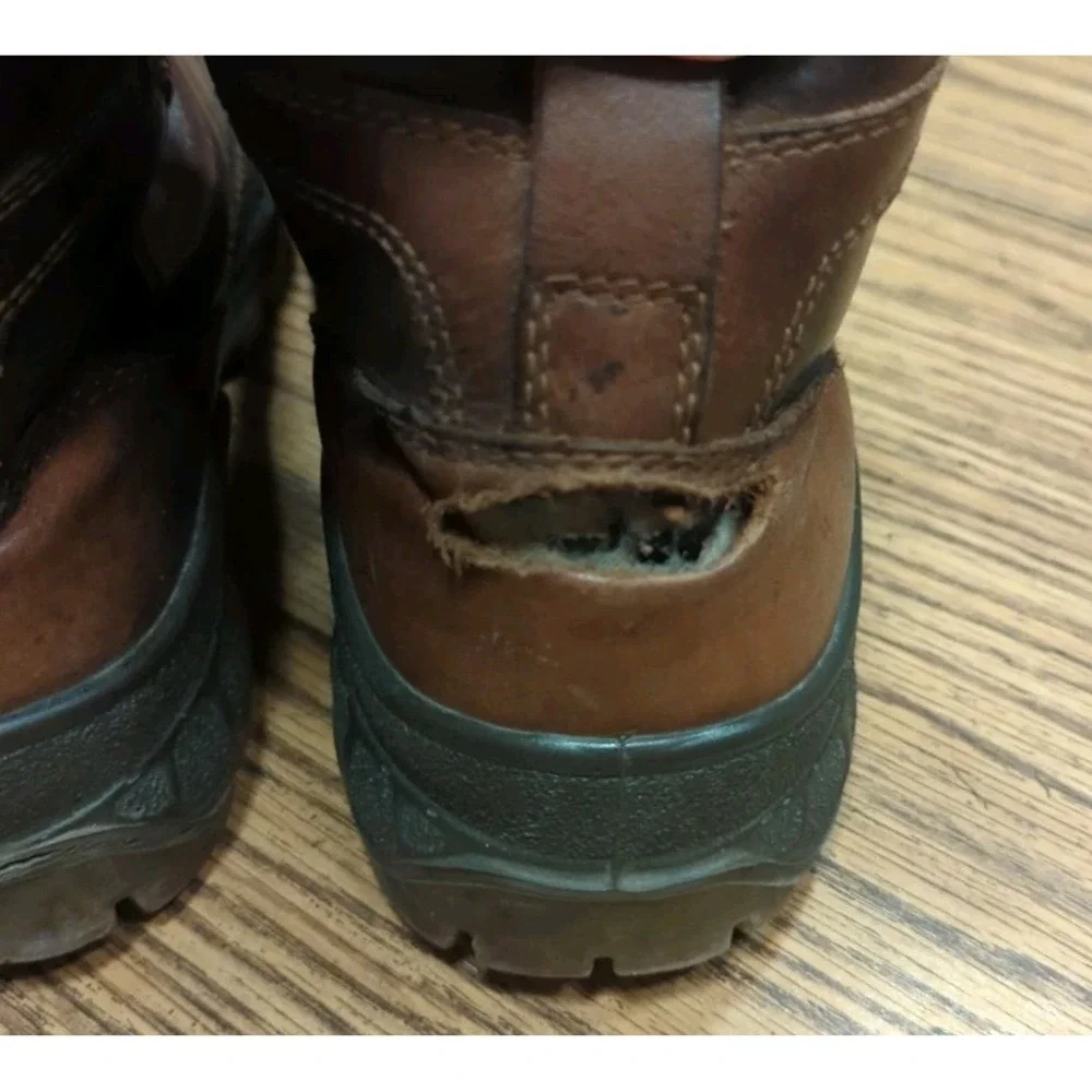 Ecco Track II High‎ Gore-Tex Waterproof Brown Leather Ankle Boots Mens 8 8.5